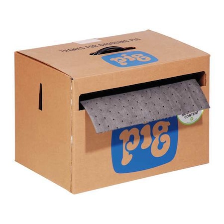 Sorbent Roll, 9 gal, 15 in x 75 ft, Universal, Gray, Polypropylene MPN:MAT140