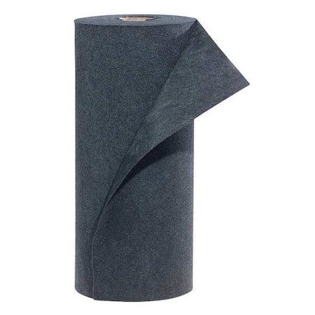 Sorbent Pad, 39 gal, 3 ft x 150 ft, Universal, Black, Polypropylene MPN:MAT162