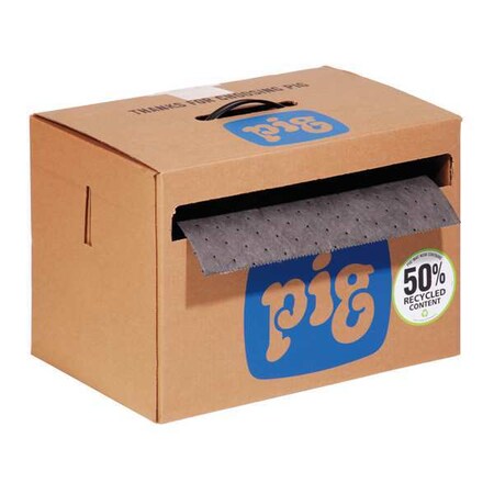 Sorbent Roll, 8 gal, 15 in x 75 ft, Universal, Gray, Polypropylene MPN:MAT2001