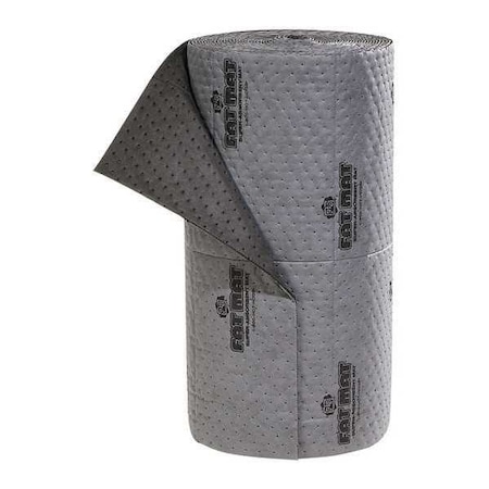 Sorbent Roll, 40 gal, 32 in x 75 ft, Universal, Gray, Polypropylene MPN:MAT2102