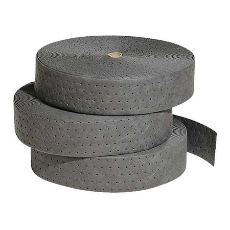 Sorbent Roll, 16 gal, 4 in x 150 ft, Universal, Gray, Polypropylene MPN:MAT211