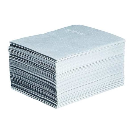 Sorbent Pad, 22 gal, 15 in x 20 in, Oil, White, 200 PK MPN:MAT215