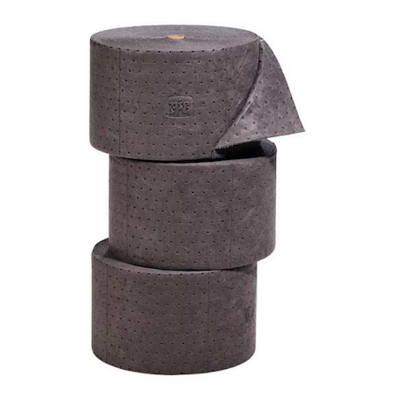 Sorbent Roll, 40 gal, 10 in x 150 ft, Universal, Gray, Polypropylene MPN:MAT229