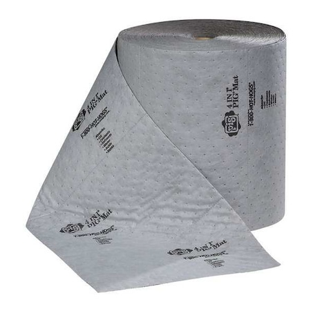 Sorbent Roll, 17 gal, 16 in x 150 ft, Universal, Gray, Polypropylene MPN:MAT235