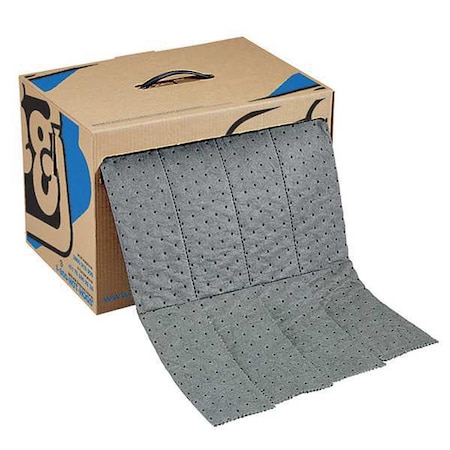Sorbent Roll, 7 gal, 15 in x 60 ft, Universal, Gray, Polypropylene MPN:MAT242