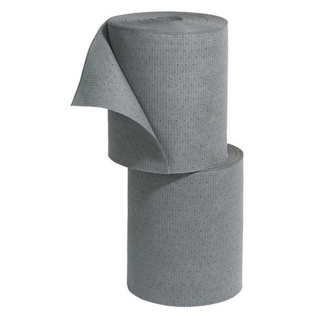 Sorbent Roll, Universal, 23 gal Vol Absorbed per Pkg, 16 1/2 in x 150 ft, Gray, 2 PK MPN:MAT265