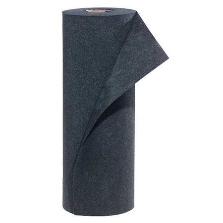 Sorbent Pad, 19 gal, 3 ft x 150 ft, Universal, Black, Polypropylene MPN:MAT280