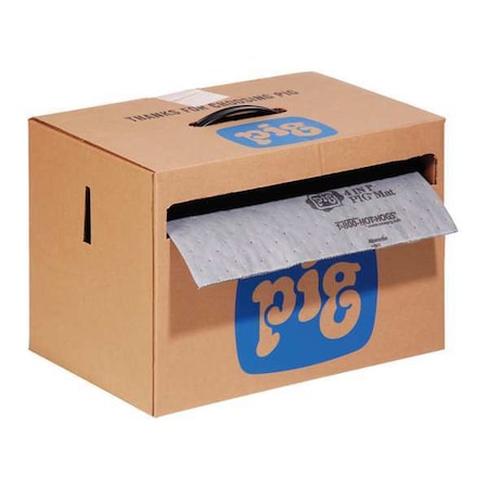 Sorbent Roll, 9 gal, 16 in x 80 ft, Universal, Gray, Polypropylene MPN:MAT284