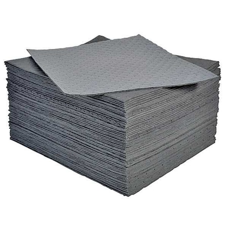 Sorbent Pad, 11 gal, 15 1/2 in x 20 in, Universal, Gray, Polypropylene MPN:MAT285