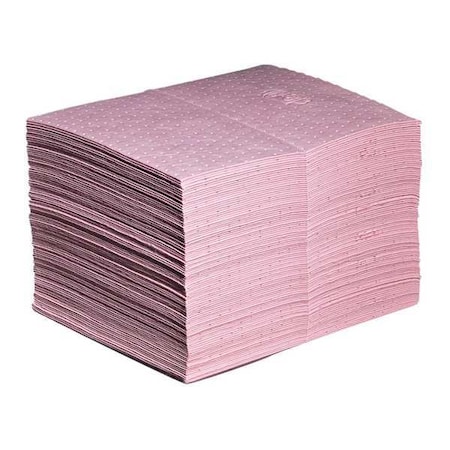 Sorbent Pad, 22 gal, 15 in x 20 in, Universal, Pink, Polypropylene MPN:MAT301