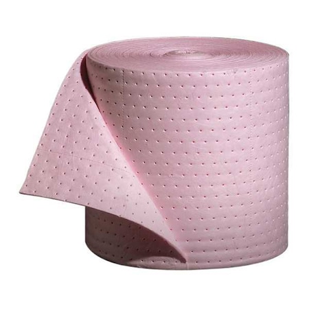 Sorbent Roll, 20 gal, 15 in x 150 ft, Universal, Pink, Polypropylene MPN:MAT303