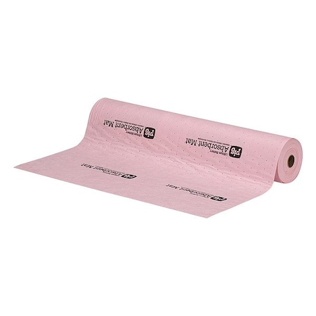 Sorbent Roll, 4 3/8 gal, Universal, Pink, Polypropylene MPN:MAT3101