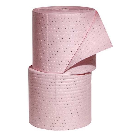 Sorbent Roll, 40 gal, 15 in x 150 ft, Universal, Pink, Polypropylene MPN:MAT320