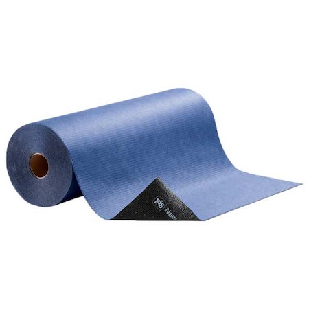 Paint Booth Mat, 32 in x 100 ft, Paints, Solvents, Stains, Blue, Polypropylene MPN:MAT32300-BL
