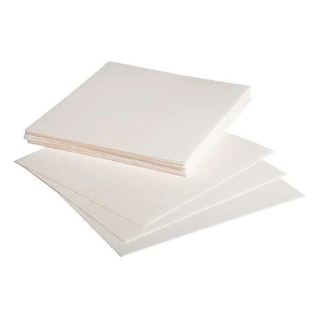 Sorbent Pad, 1 gal, 11 in x 12 in, Bases, White, 25 PK MPN:MAT353