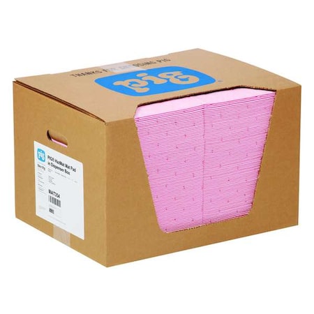 Sorbent Pad, 22 gal, 15 in x 20 in, Universal, Pink, Polypropylene MPN:MAT354