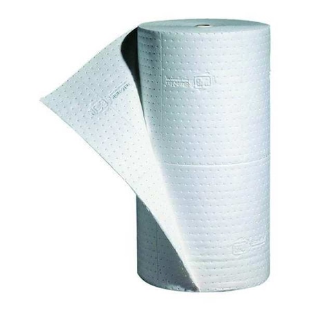 Sorbent Roll, 40 gal, 30 in x 150 ft, Oil, White, Polypropylene MPN:MAT402