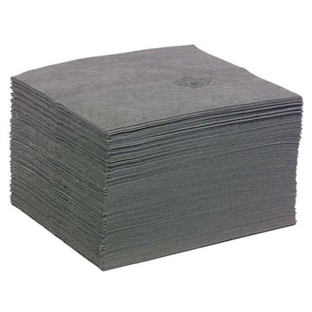 Sorbent Pad, 22 gal, 15 in x 20 in, Universal, Gray, 125 PK MPN:MAT412