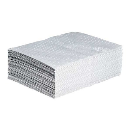 Sorbent Pad, 11 gal, 15 in x 20 in, Oil, White, 50 PK MPN:MAT415