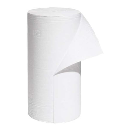 Sorbent Roll, 40 gal, 30 in x 300 ft, Oil, White, Polypropylene MPN:MAT419