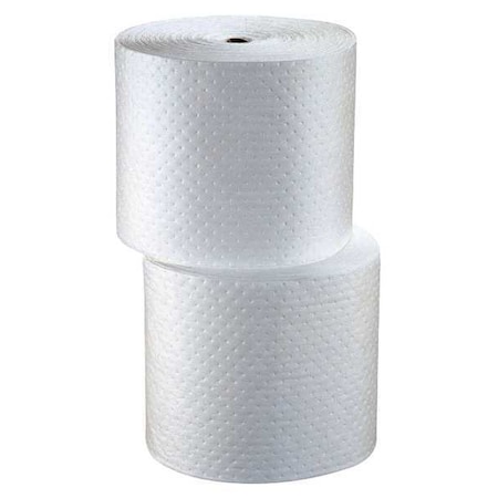 Sorbent Roll, 40 gal, 15 in x 150 ft, Oil, White, Polypropylene MPN:MAT420
