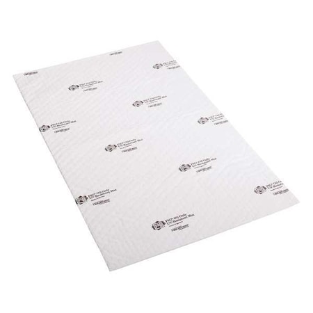 Sorbent Pad, 2 13/16 gal, 28 in x 48 1/2 in, Oil, White, 3 PK MPN:MAT4304