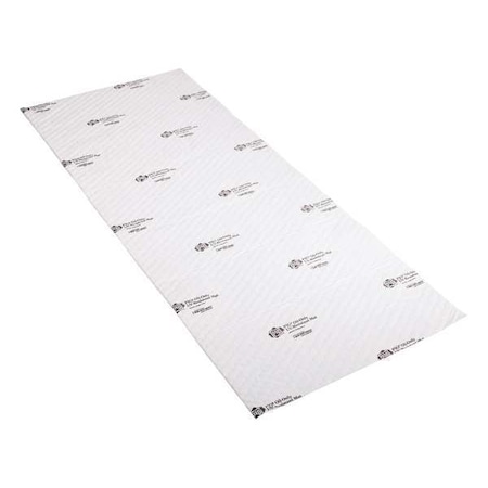 Sorbent Pad, 4 gal, 28 in x 72 1/2 in, Oil, White, Polypropylene MPN:MAT4305