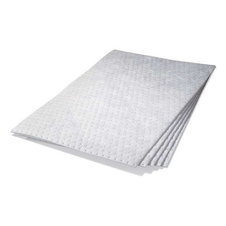 Sorbent Pad, 2 gal, Oil, White, 5 PK MPN:MAT497