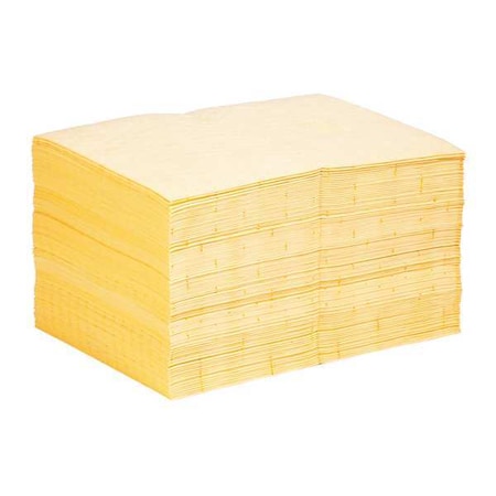 Sorbent Pad, 22 gal, 15 in x 20 in, Universal, Yellow, Polypropylene MPN:MAT603