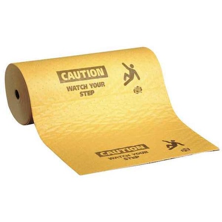 Sorbent Roll, 13 gal, 24 in x 75 ft, Universal, Yellow, Polypropylene MPN:MAT607-635