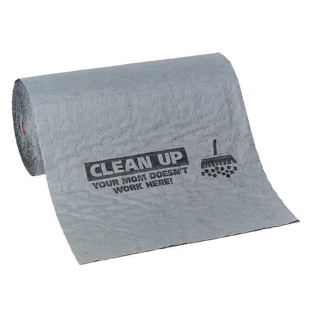 Sorbent Roll, 13 gal, 24 in x 75 ft, Universal, Gray, Polypropylene MPN:MAT608-81
