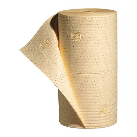 Sorbent Roll, 40 gal, 30 in x 150 ft, Universal, Yellow, Polypropylene MPN:MAT630