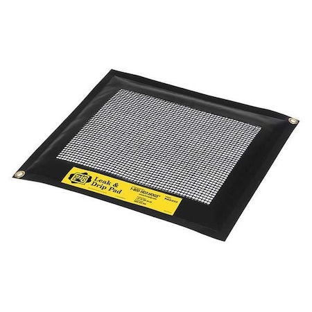 Sorbent Pad, 1 gal, 23 in x 21 in, Fuel, Oils, Black/White, Polypropylene MPN:PAD202