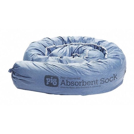 Sorbent Sock, 12 gal, 3 in x 48 in, Water, Blue, 12 PK MPN:PIG105-BL