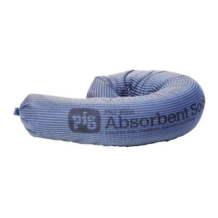 Sorbent Sock, 20 gal, 3 in x 24 in, Universal, Blue, 55 PK MPN:PIG201