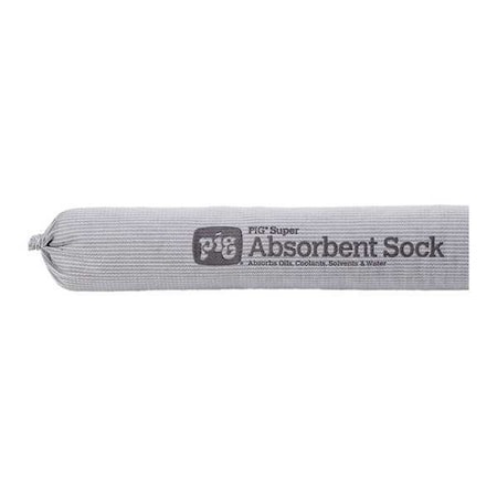 Sorbent Sock, 17 gal, 2 1/4 in x 42 in, Universal, Gray, 35 PK MPN:PIG212