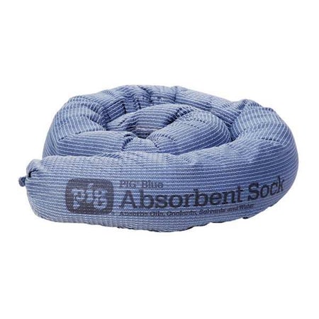 Sorbent Sock, 9 gal, 3 in x 48 in, Universal, Blue, 12 PK MPN:PIG238