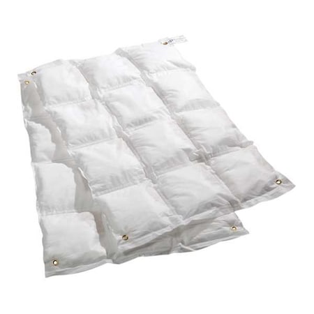 Sorbent Blanket, 7 gal, 27 in x 36 in, Oil, White, 2 PK MPN:PIL104
