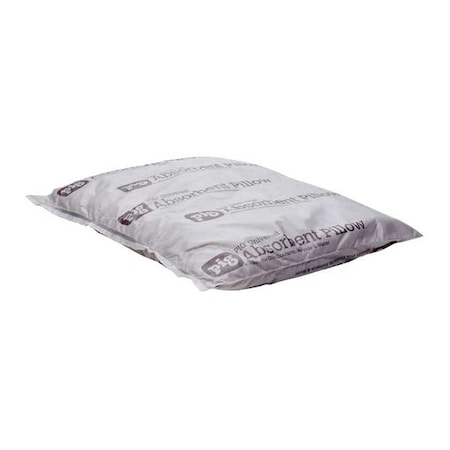 Sorbent Pillow, 32 gal, 17 in x 21 in, Universal, Gray, 16 PK MPN:PIL201