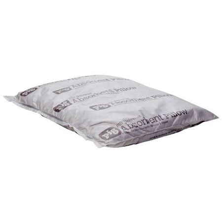 Sorbent Pillow, 20 gal, 10 in x 10 in, Universal, Gray, 40 PK MPN:PIL204