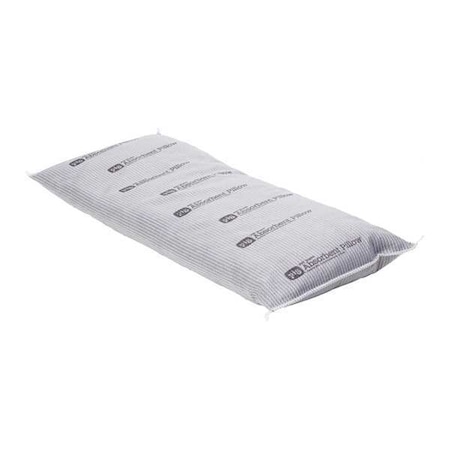 Sorbent Pillow, 14 gal, 8 in x 20 in, Universal, Gray, 14 PK MPN:PIL205