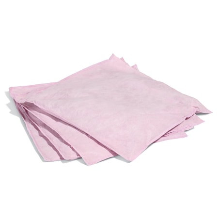 Sorbent Pillow, 76 13/16 oz, 12 in L x 12 in W, Biohazard Liquids, Mauve, 4 PK MPN:PIL2300