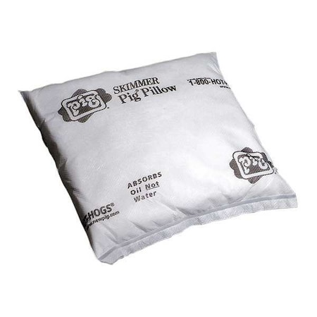 Sorbent Pillow, 5 gal, 12 in x 12 in, Oil, White, 10 PK MPN:PIL405