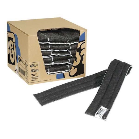 Sorbent Pad, 7 gal, 5 in x 48 in, Universal, Gray, 20 PK MPN:REZ105