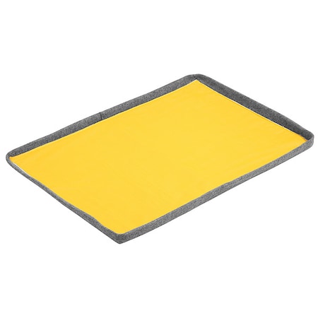 Sorbent Pad, 5.36 gal, Black, Yellow, 4 PK MPN:RFL901