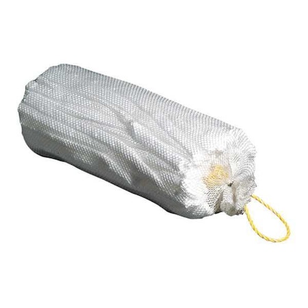 Sorbent Sock, 21 gal, 8 in x 18 in, Oil, White, 12 PK MPN:SKM403