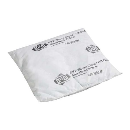 Sorbent Pillow, 10 gal, 16 in x 17 in, Oil, White, 10 PK MPN:SKM602