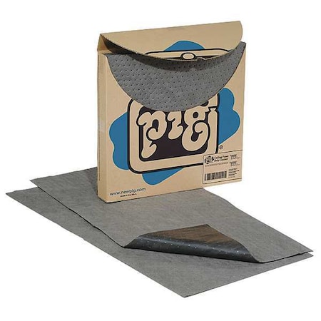 Sorbent Pad, 6 gal, 23 in x 48 in, Universal, Gray, Polypropylene MPN:TLS666