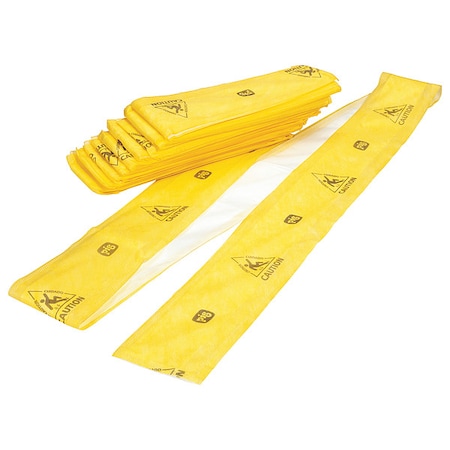 Sorbent Strip, 26 gal, 5 in x 120 in, Universal, Yellow, 10 PK MPN:WTR002
