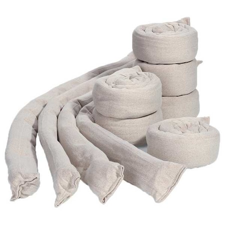 Sorbent Sock, 2 5/8 gal, 3 in x 38 in, Water, Tan, 10 PK MPN:WTR019-TN